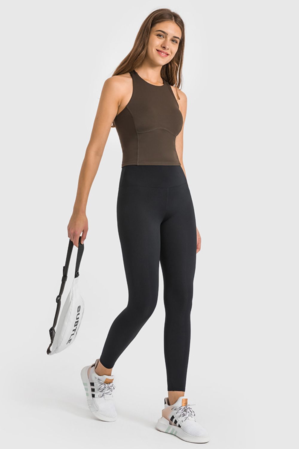 Millennia High Waist Ankle-Length Yoga Leggings - cas7m