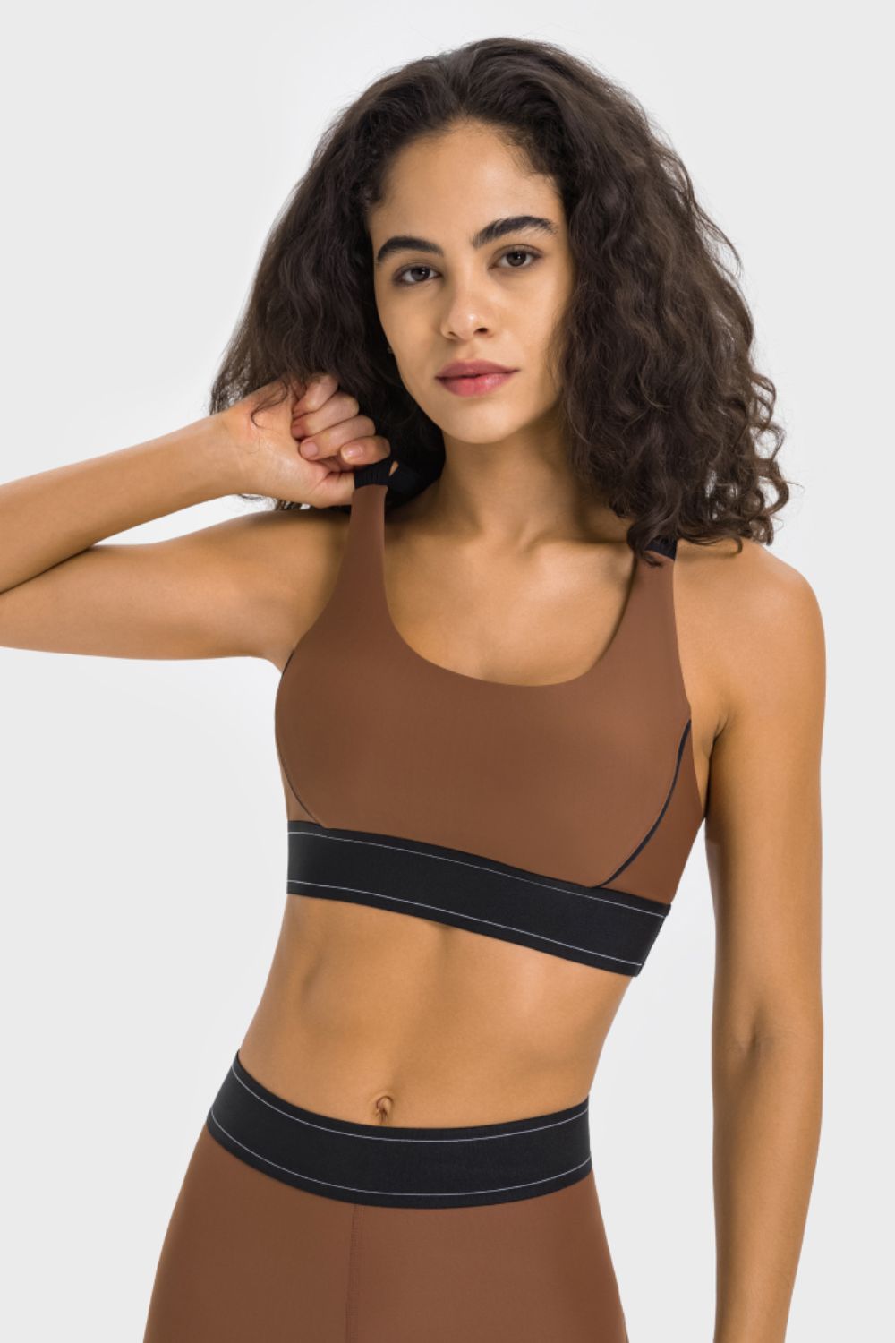 Millennia Contrast Sports Bra - cas7m