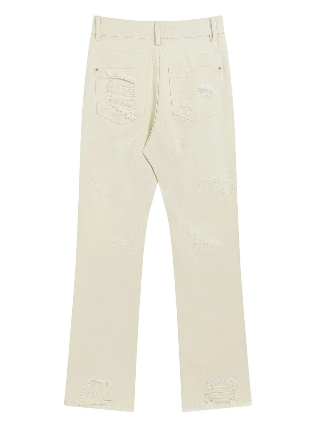 Men's Distressed Straight Leg Jeans - cas7m