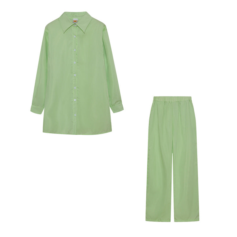 European And American Style Women Shirt Blouse And Pants - cas7m