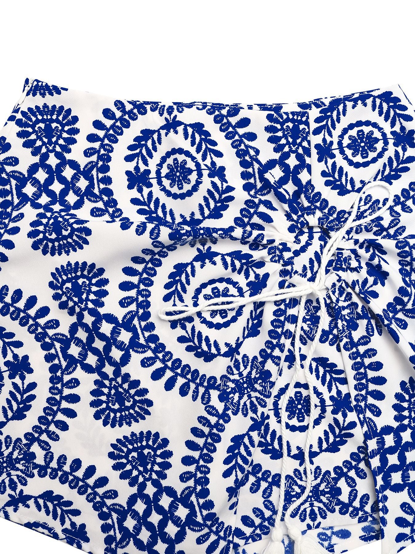 Printed Tie Skort - cas7m