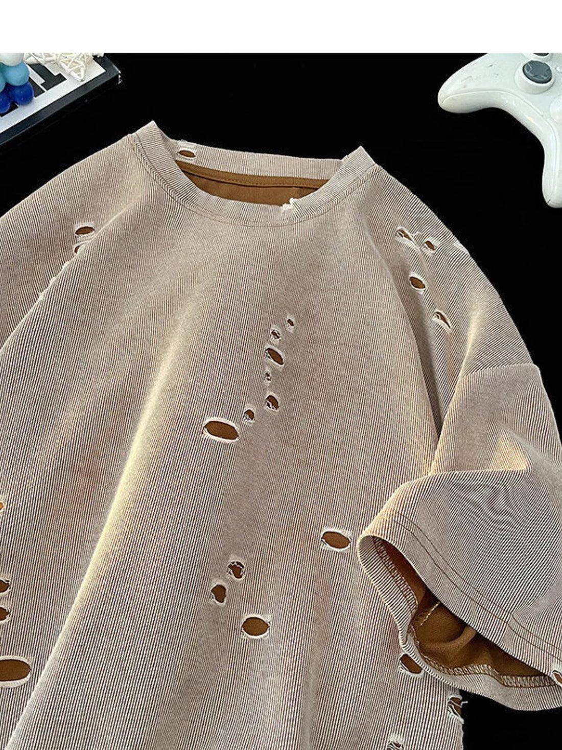 Men's Plus Size Gradient Round Neck T-Shirt - cas7m