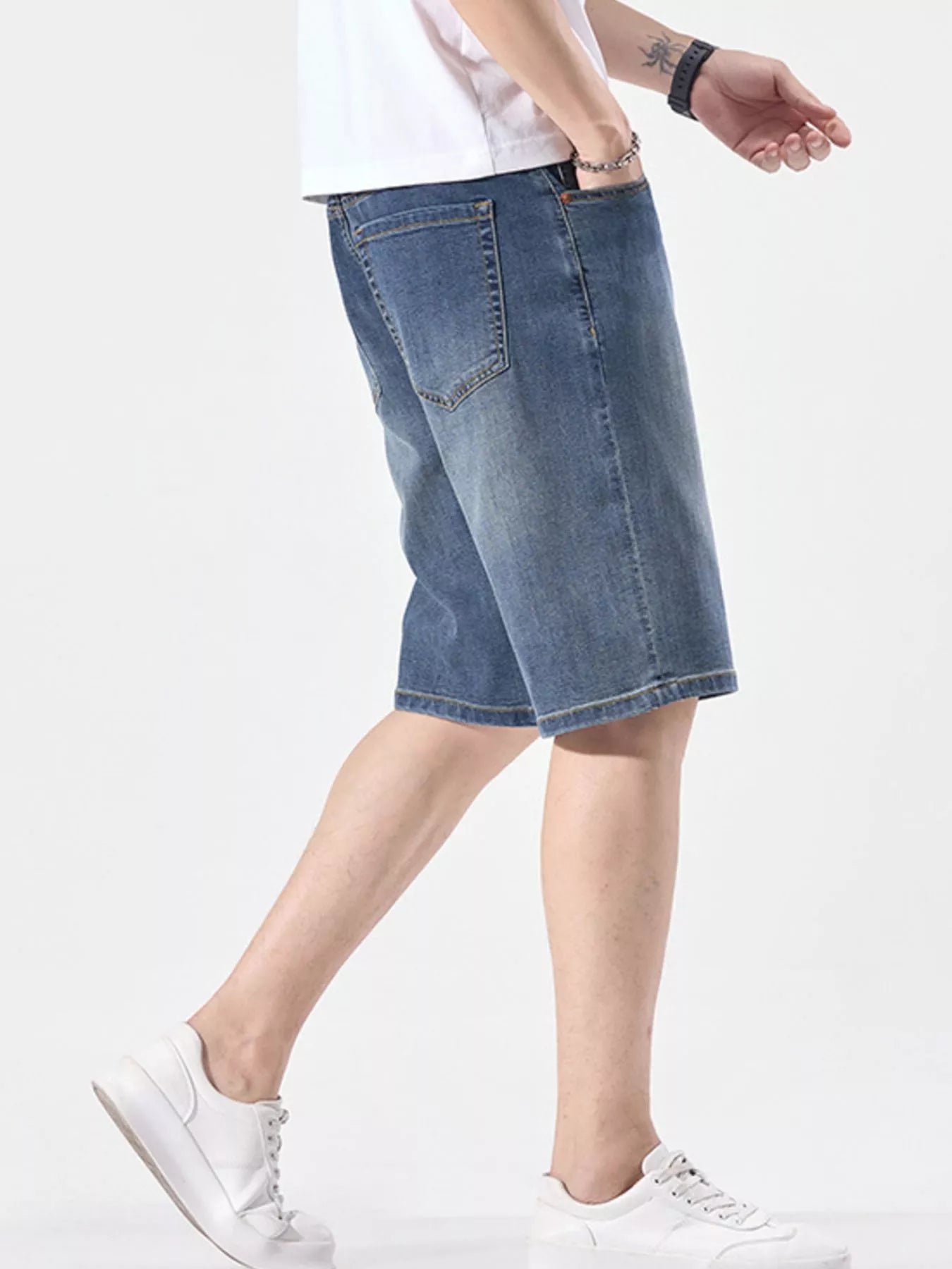 Men's Wash Casual Denim Shorts - cas7m