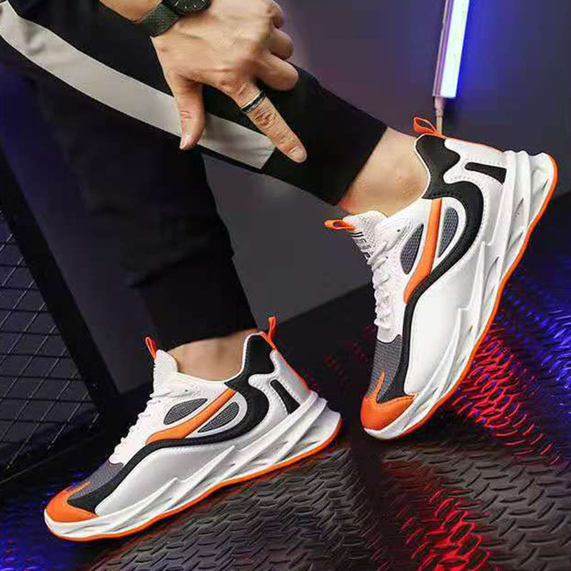 Fashion Running Walking Sports Shoes Non Slip Sneakers Men - cas7m