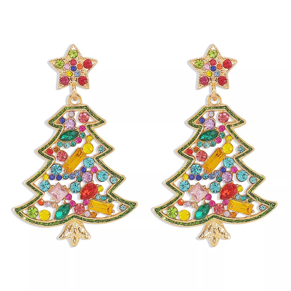 Christmas Tree Dangle Earrings - cas7m