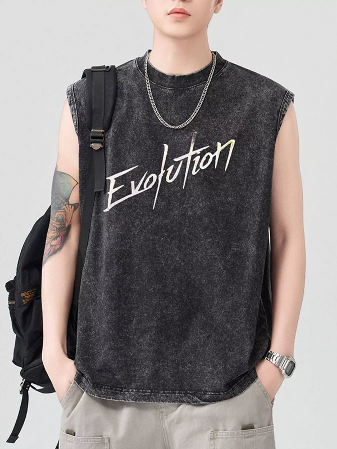 Men's Round Neck Tank - cas7m
