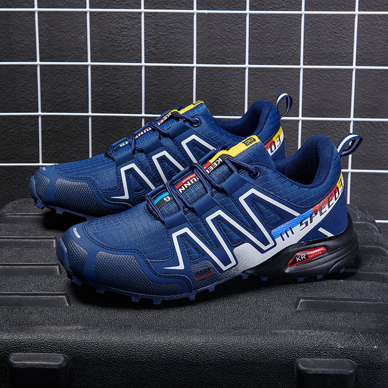 Summer Hiking Shoes Outdoor Shoes Men's Super Lightweight Breathable Shock Absorption Off-road Trekking Shoes - cas7m
