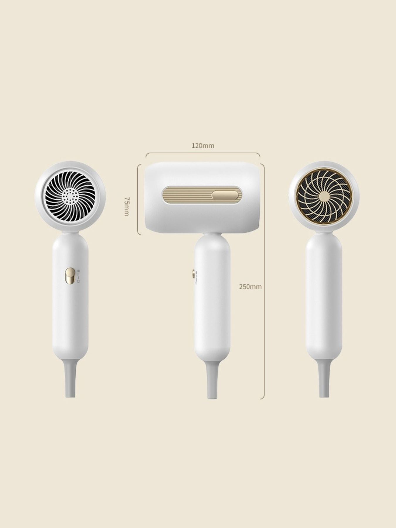 Portable Negative Ion Hair Dryer - cas7m