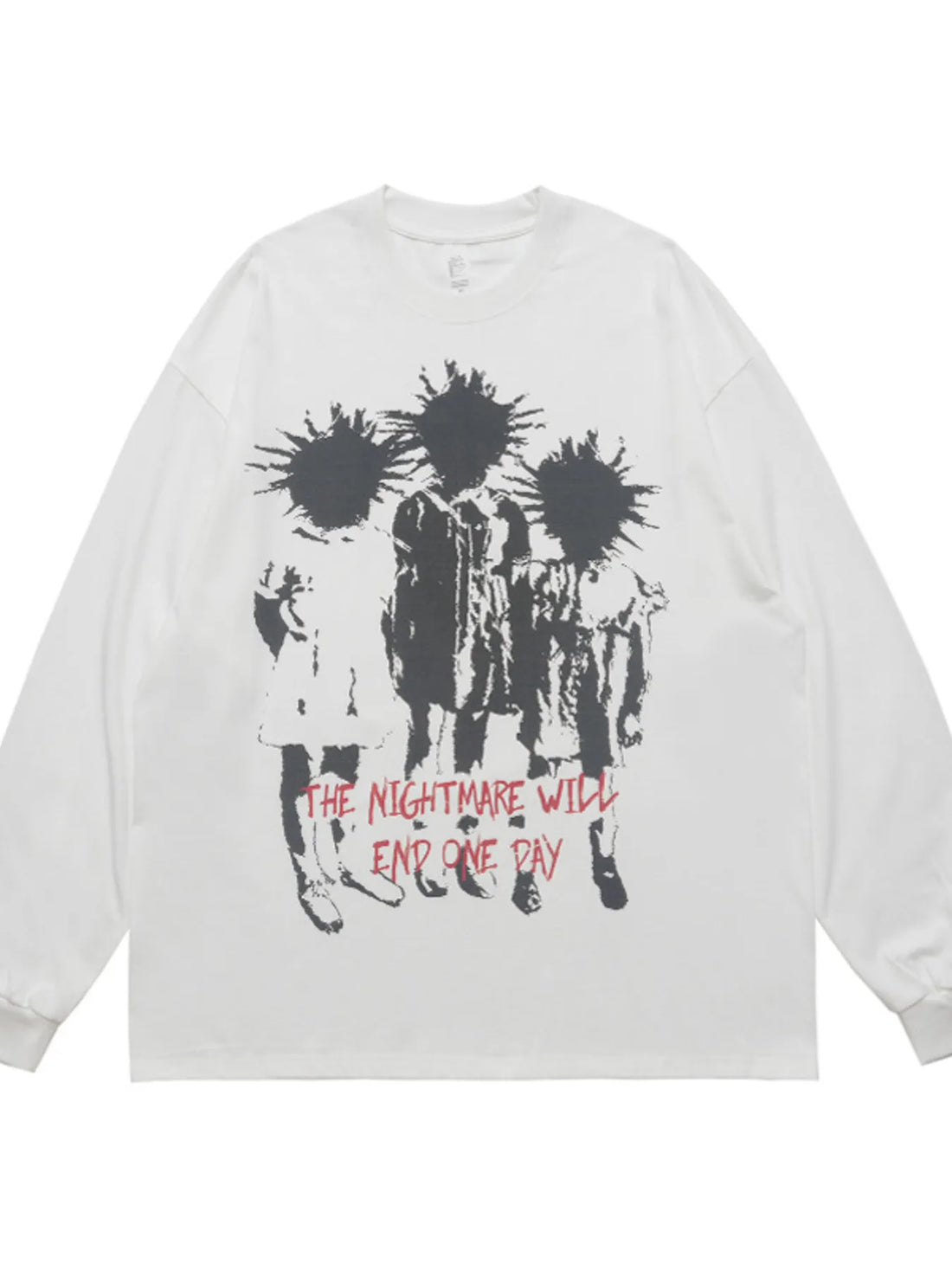 Men's Plus Size Graphic Long Sleeve T-Shirt - cas7m