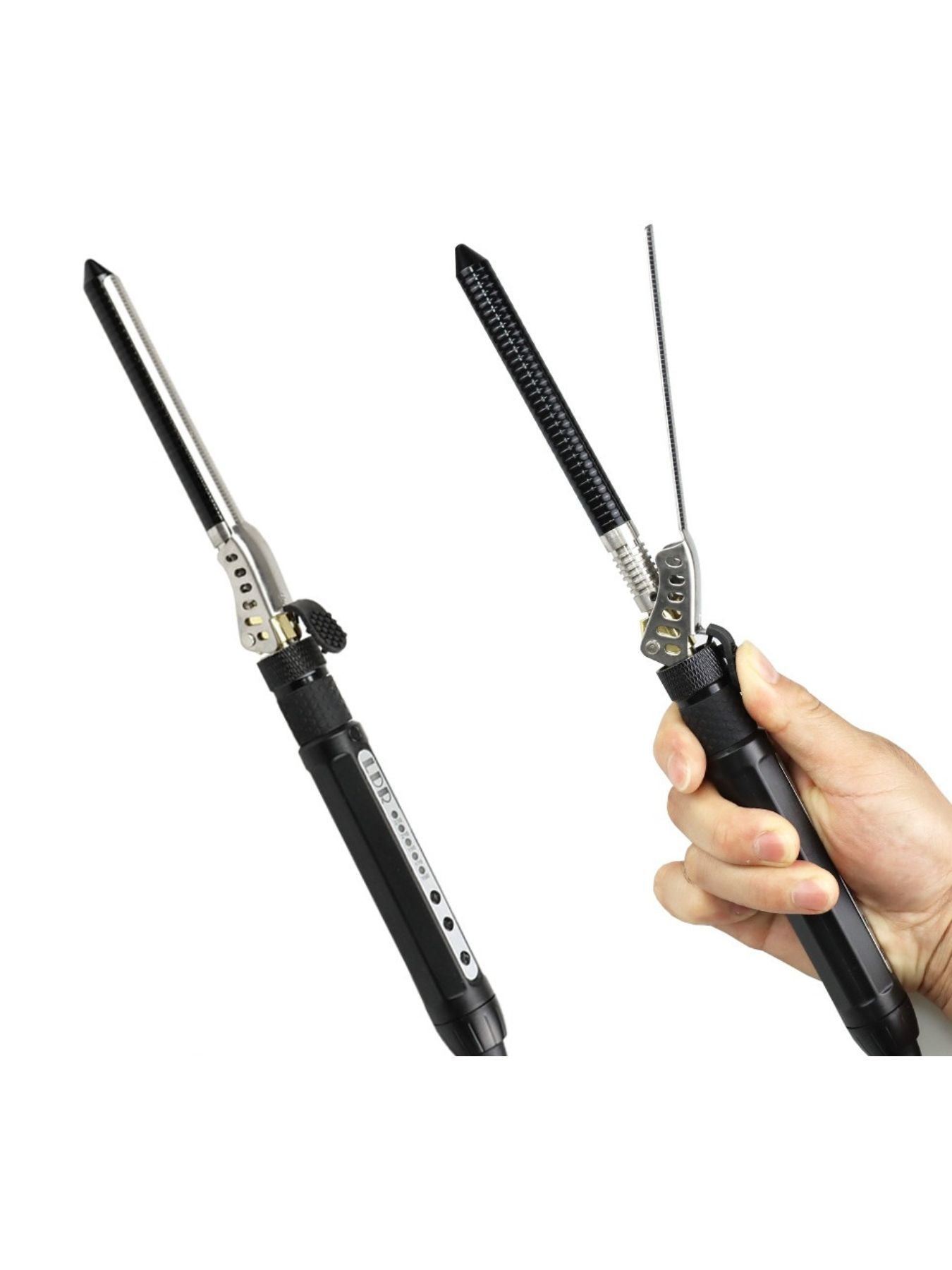 Adjustable Heat Salon-Quality Curling Iron with Anti-Scald Tech - cas7m
