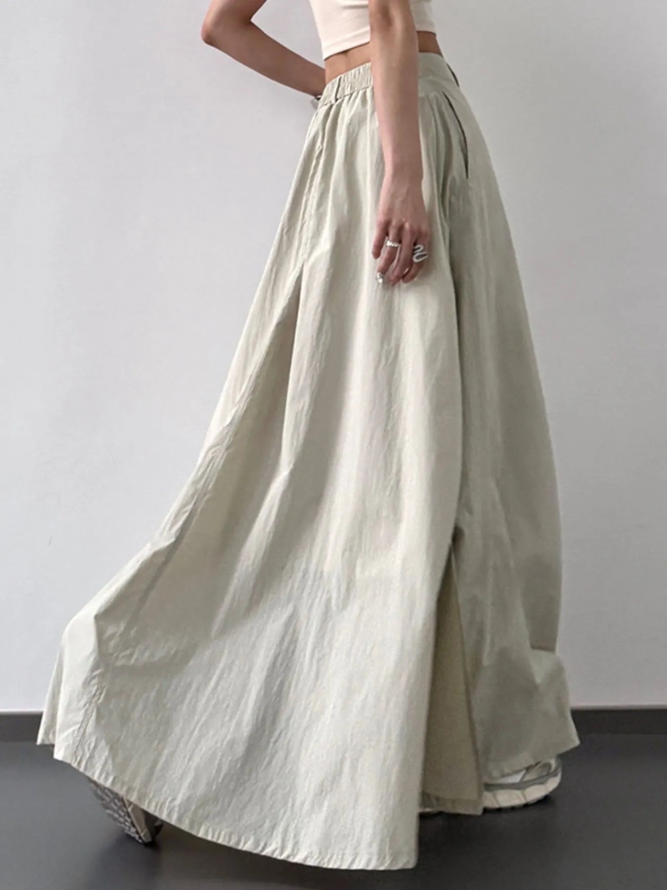 High Waist Slit Maxi Skirt - cas7m