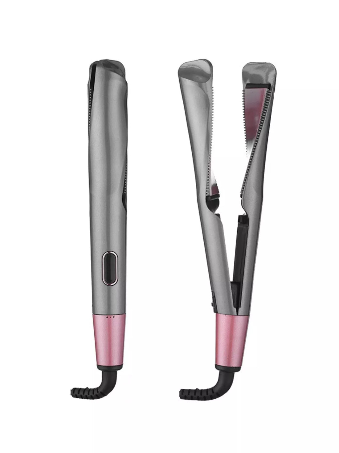 2-in-1 Adjustable Curling & Straightening Iron for Salon-Quality Hair - cas7m