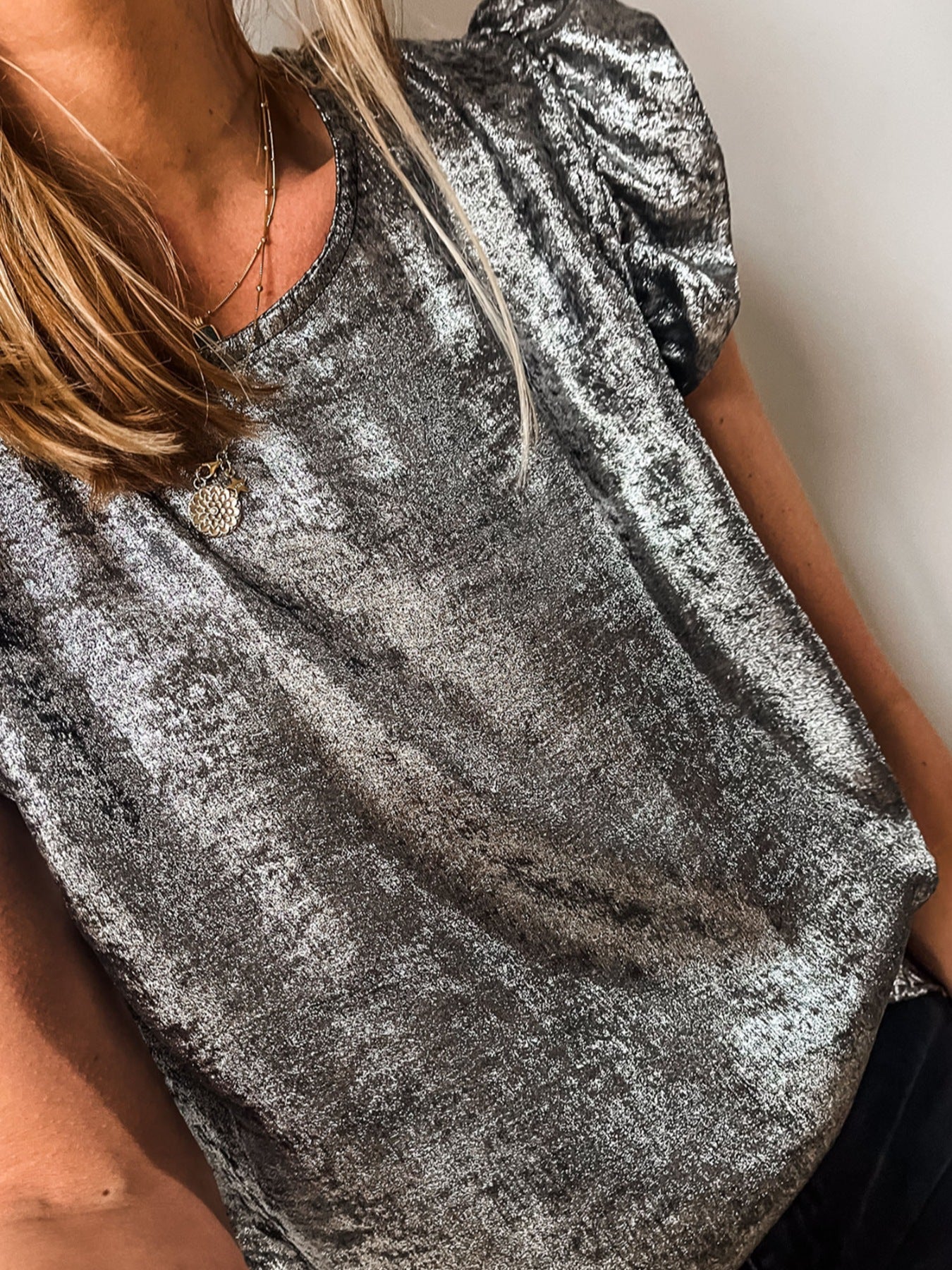 Ruffled Round Neck Tank - cas7m