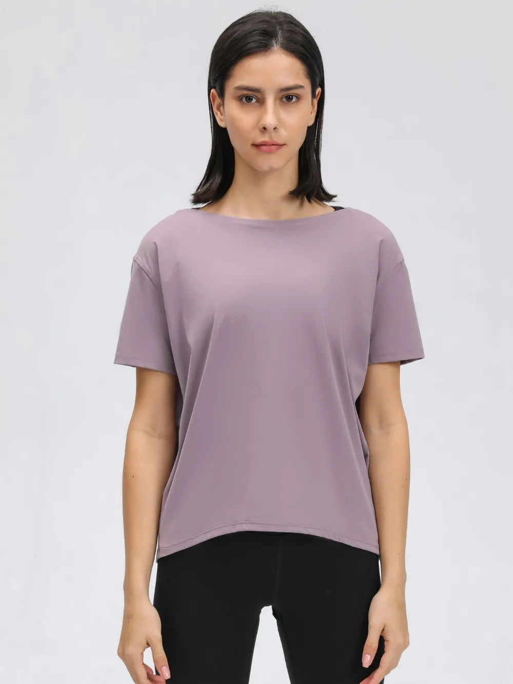 Millennia Round Neck Short Sleeve Active T-Shirt - cas7m