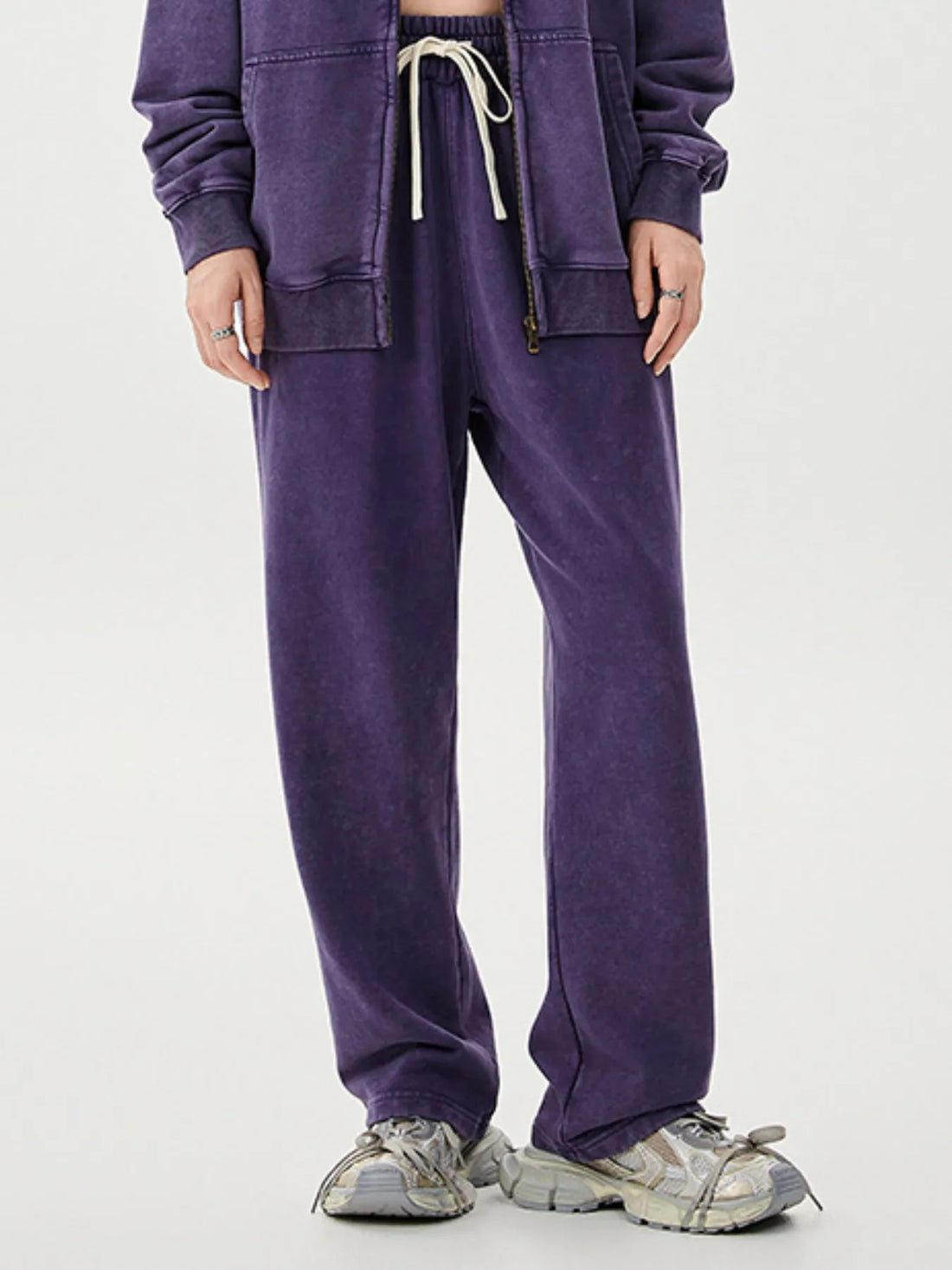 Men's Washed Relaxed Fit Sweatpants - cas7m