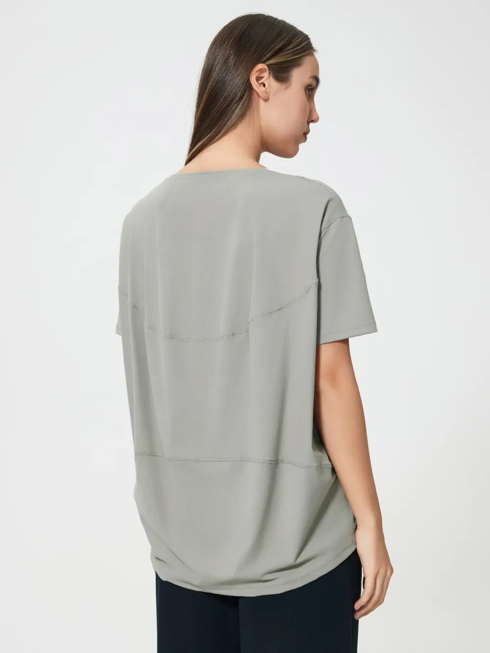 Millennia Round Neck Short Sleeve Active T-Shirt - cas7m