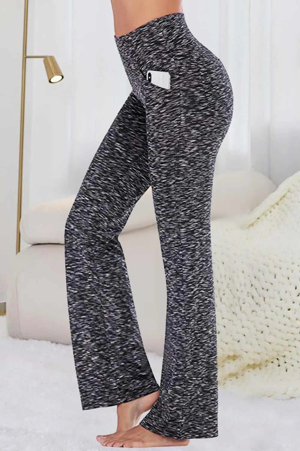 Pocketed High Waist Active Pants - cas7m