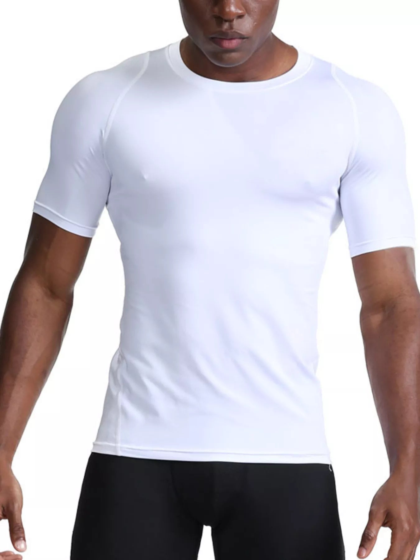 Men's Full Size Quick-Dry Active T-Shirt Plus Size - cas7m