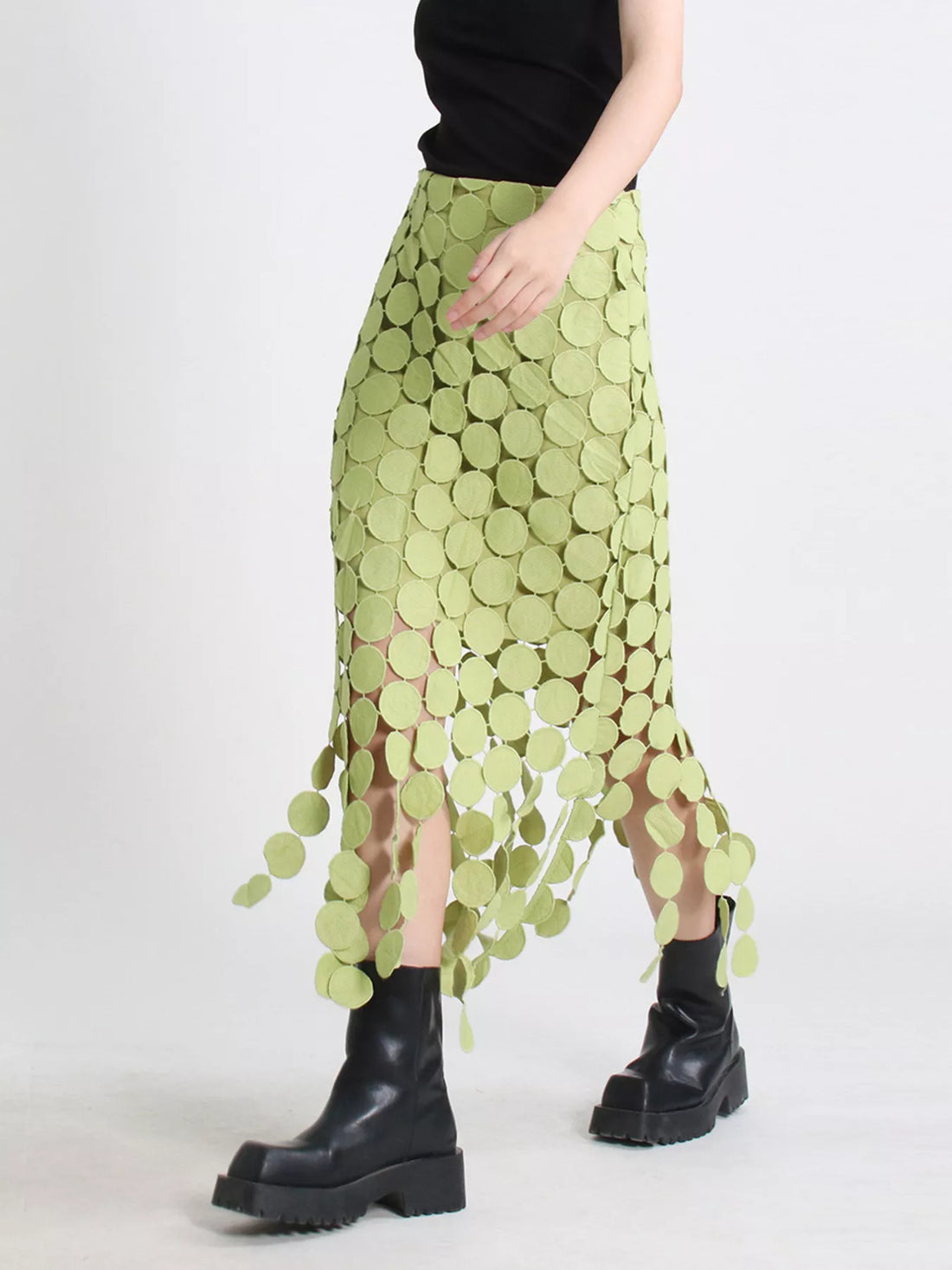 Fringe Midi Skirt - cas7m