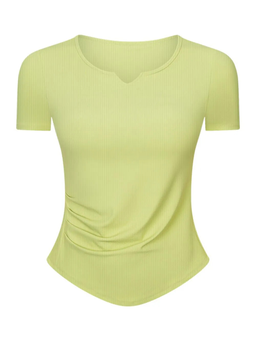 Millennia Notched Short Sleeve Active T-Shirt - cas7m