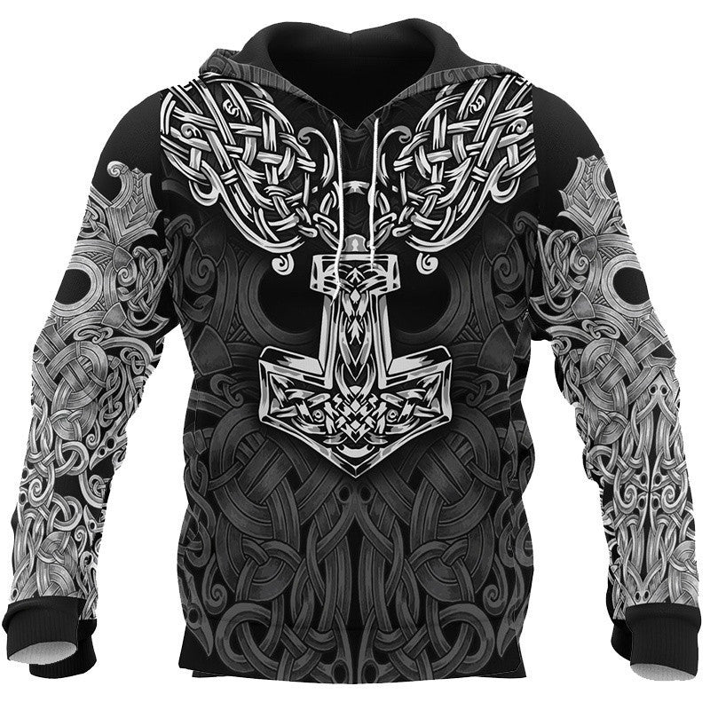 Digital 3D Printed Pullover Hoodie Fashion Hoodie - cas7m