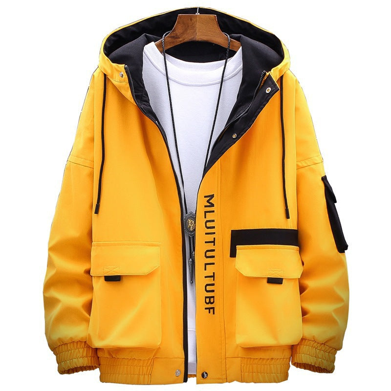 Men's Jackets Thickened Casual Coats Trendy Hooded Tops - cas7m