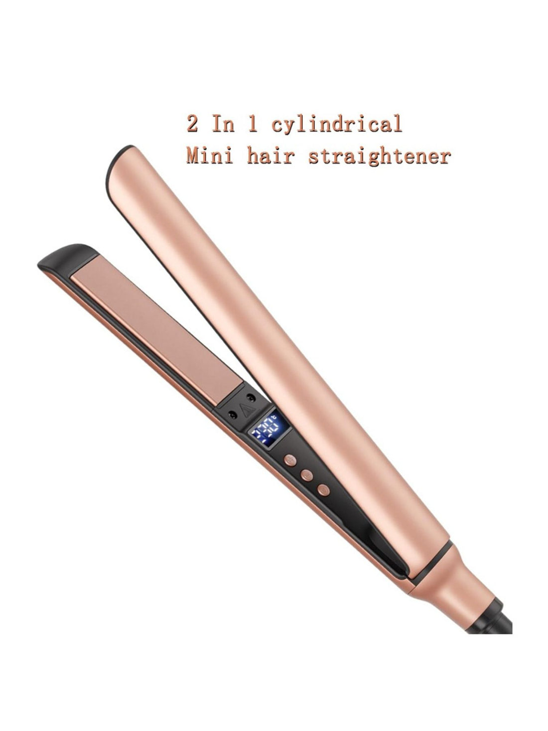 RapidHeat 2-in-1 Hair Styler: Salon-Quality Straightener & Curler - cas7m