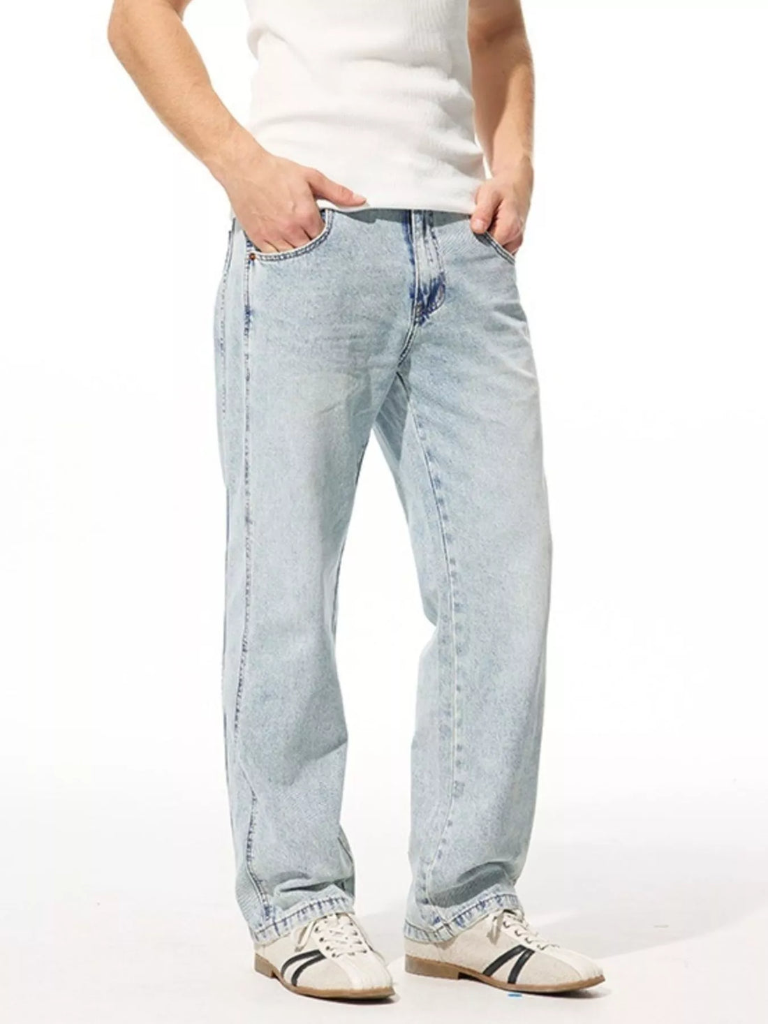 Men's Wide Leg Jeans - cas7m