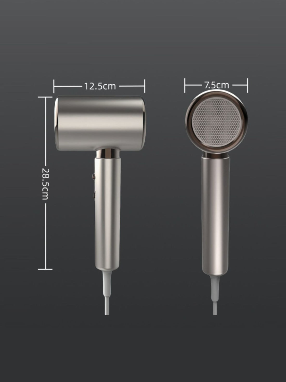 Negative Ion Turbo Hair Dryer: Fast, Frizz-Free, Silky Results - cas7m