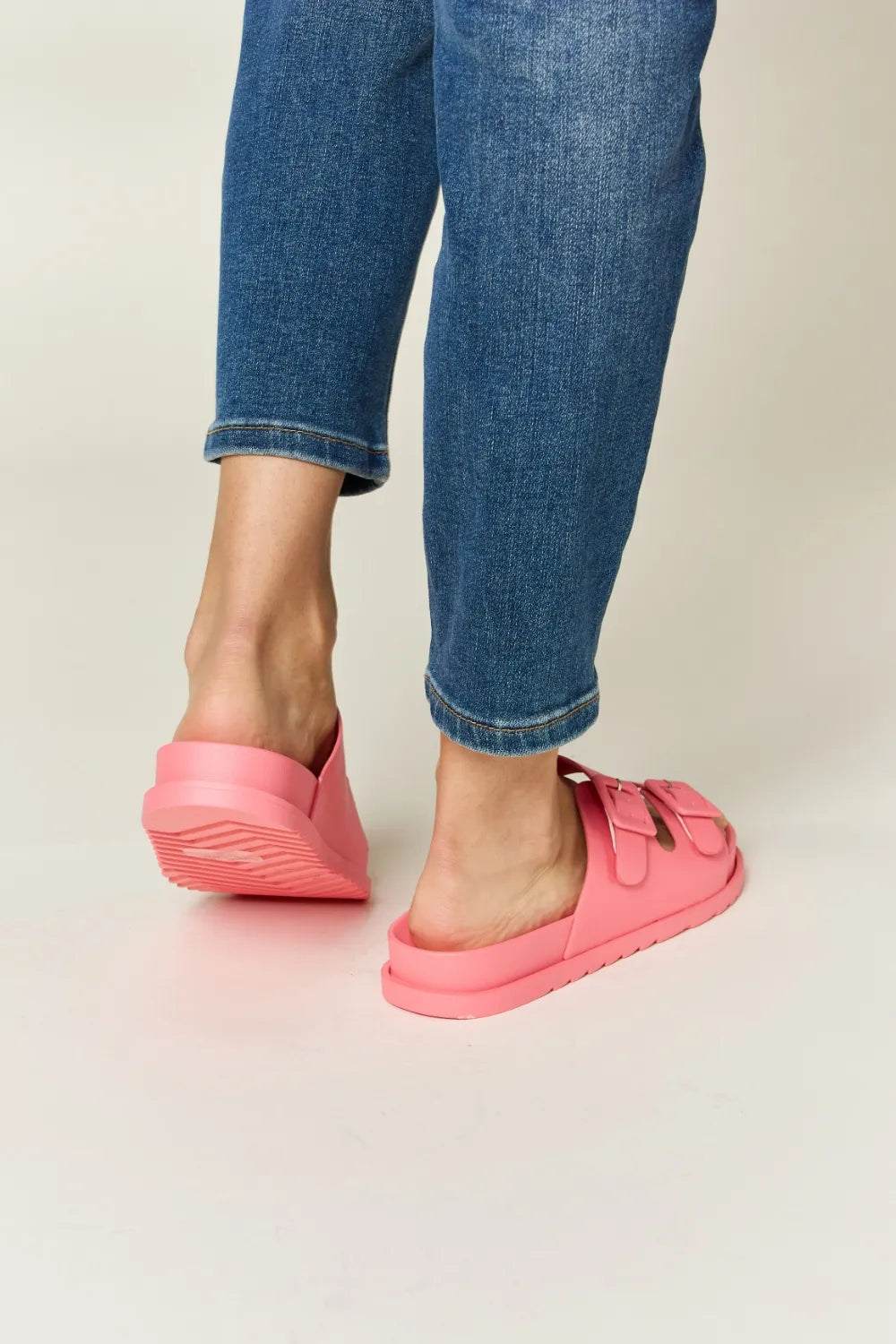 Legend Double Buckle Open Toe Sandals - cas7m