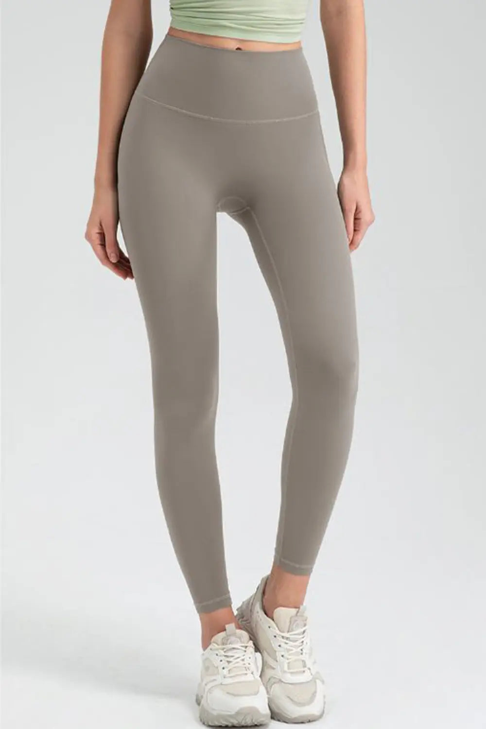 Wide Waistband High Waist Sport Leggings - cas7m