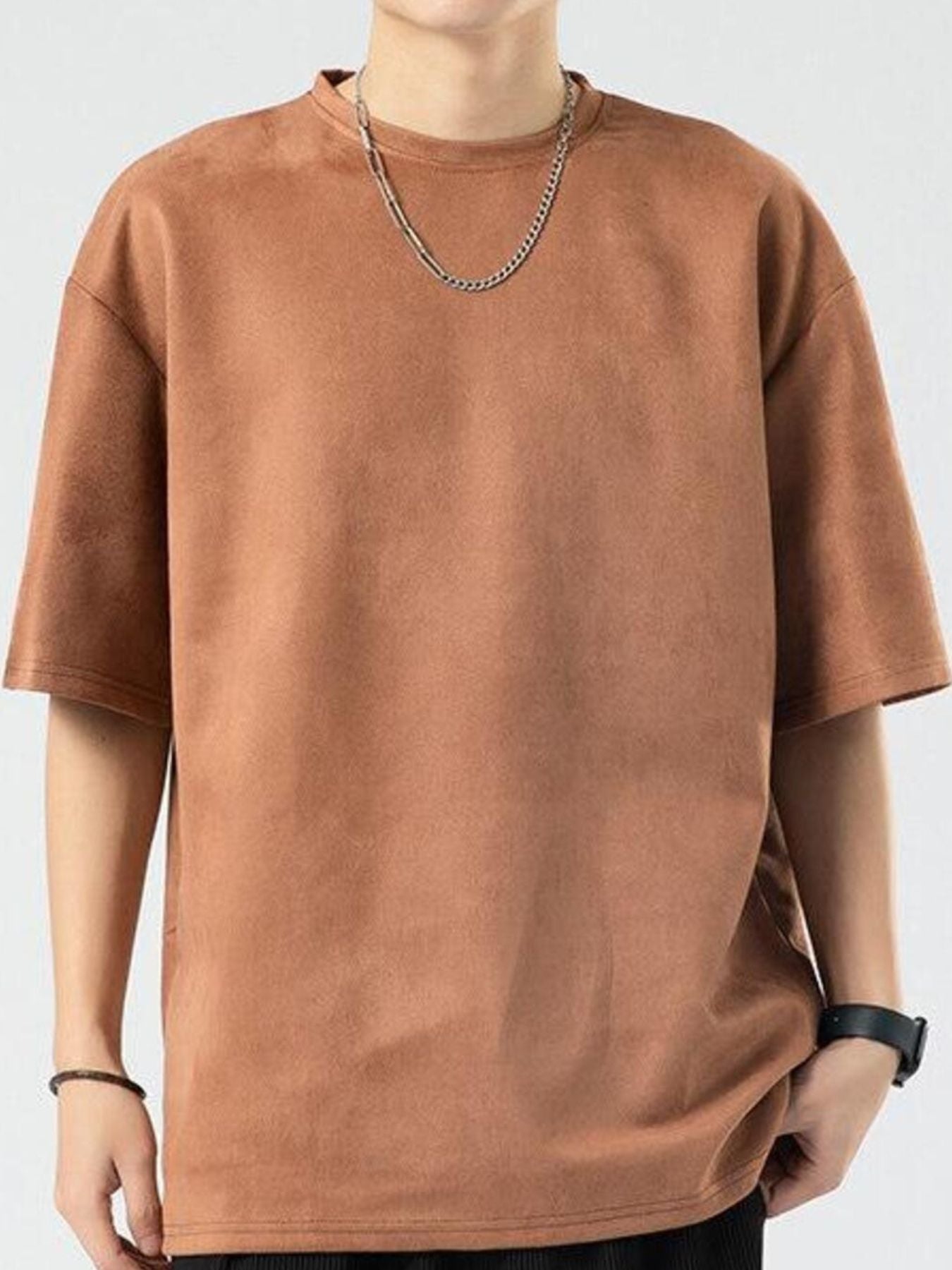 Men's Plus Size Oversized Casual T-Shirt - cas7m