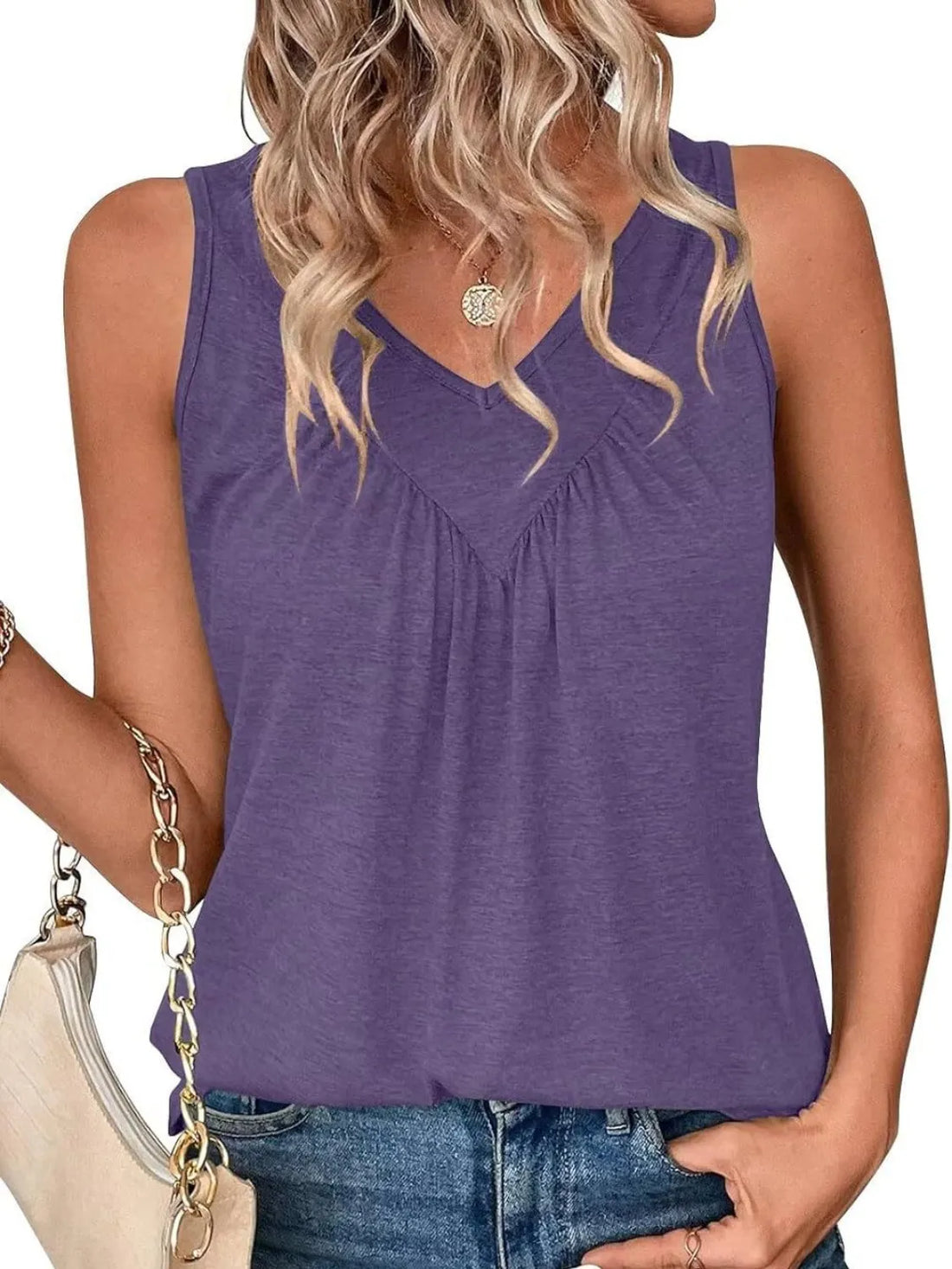 SleekRuched Stretch Fit Top - Comfy Viscose Blend - cas7m
