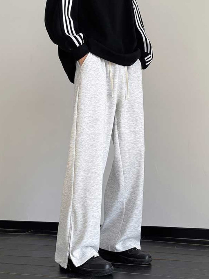 Men's Plus Size Drawstring Wide Leg Pants - cas7m