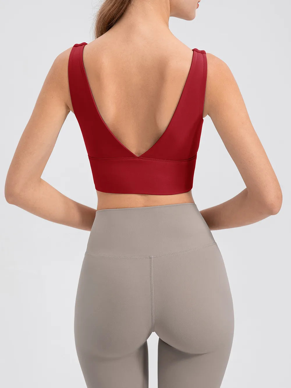 Scoop Neck Wide Strap Active Tank - cas7m