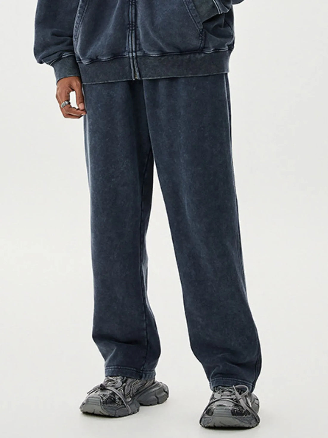 Men's Washed Relaxed Fit Sweatpants - cas7m