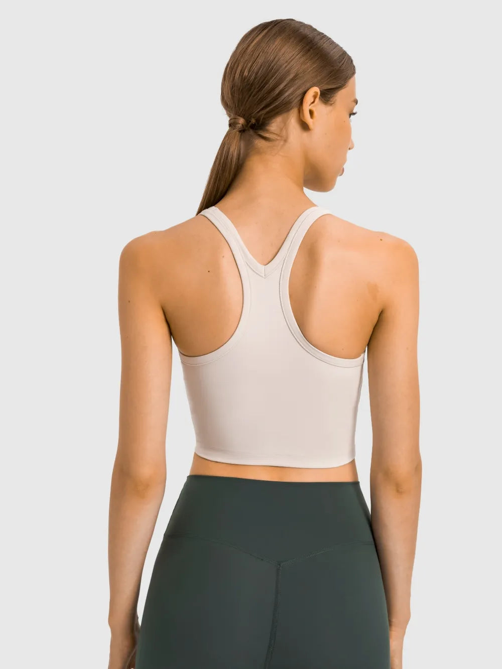 Millennia Scoop Neck Active Tank with Detachable Chest Pads - cas7m