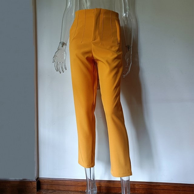 Women's Casual Fashion Straight Leg Pants - cas7m