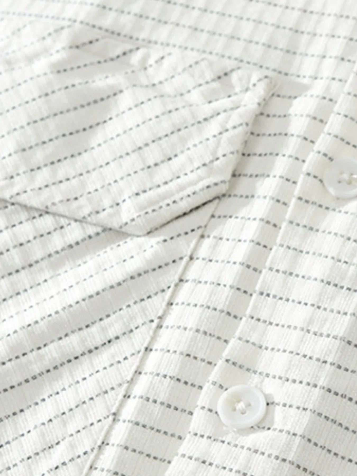 Men's Plus Size Button Up Long Sleeve Shirt - cas7m