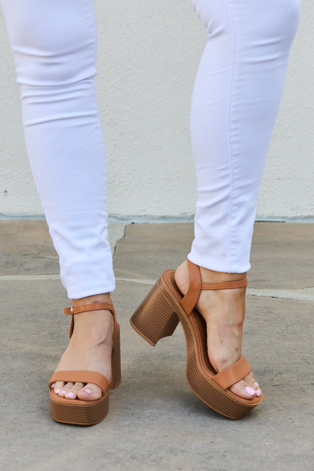 Weeboo Feel It Platform Heel Sandals - cas7m