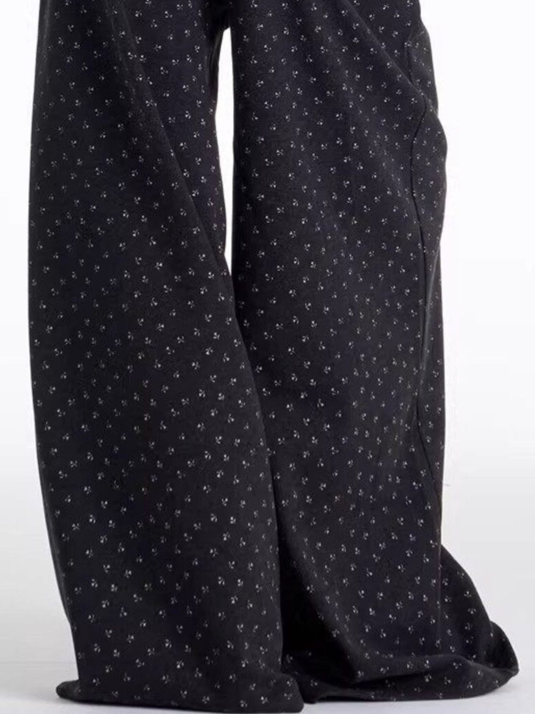 Men's Floral Print Wide Leg Pants - cas7m