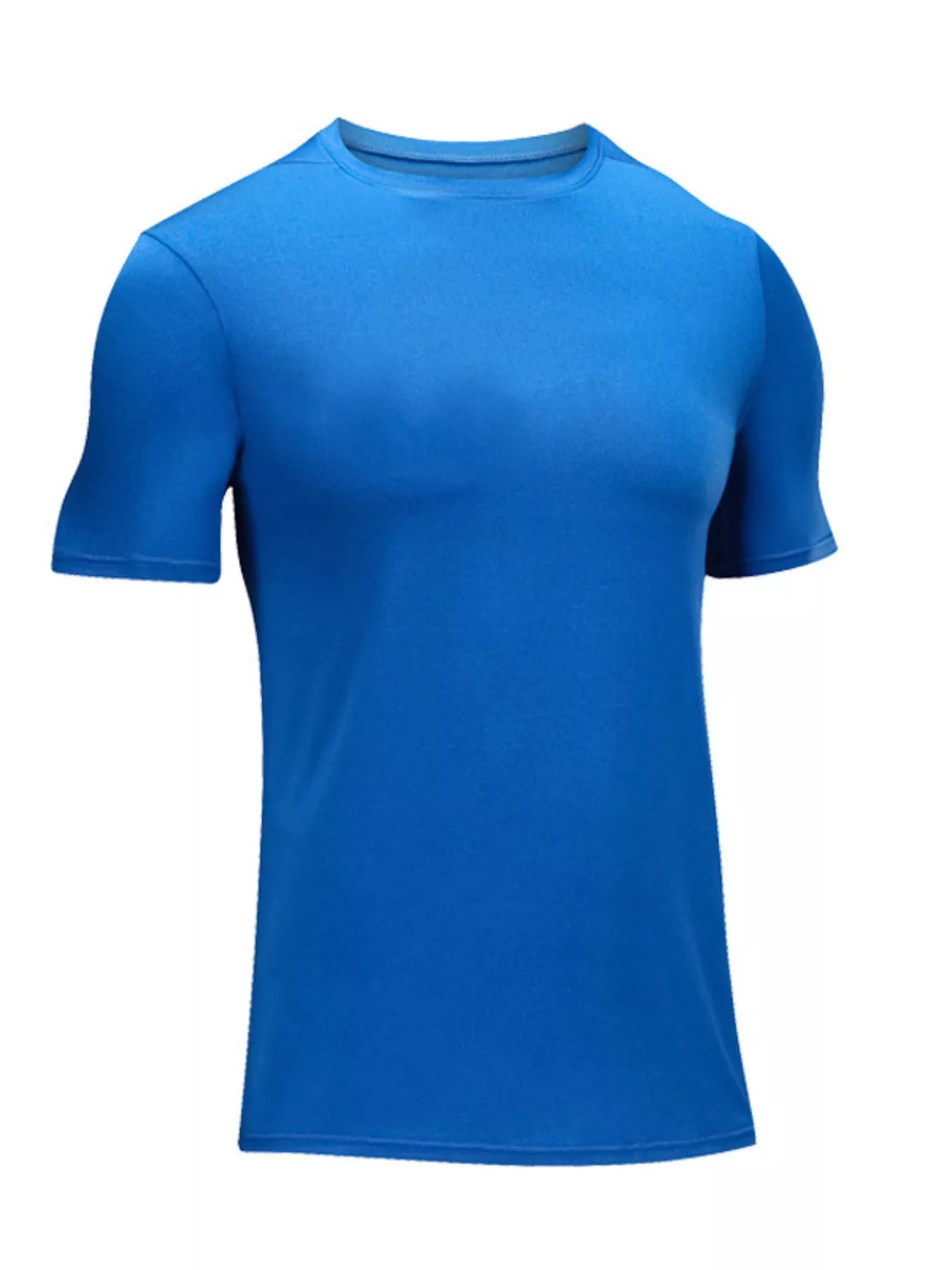 Men's Plus Size Round Neck Short Sleeve T-Shirt - cas7m