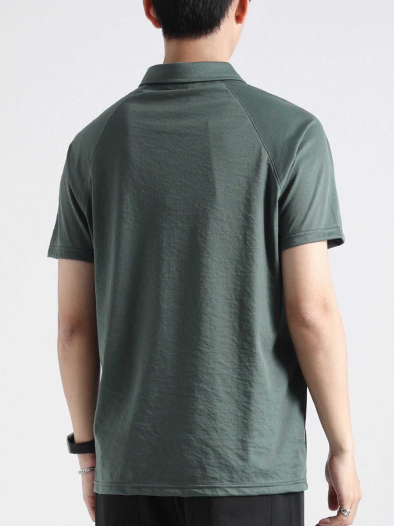Men's Plus Size Lightweight Short Sleeve Polo - cas7m