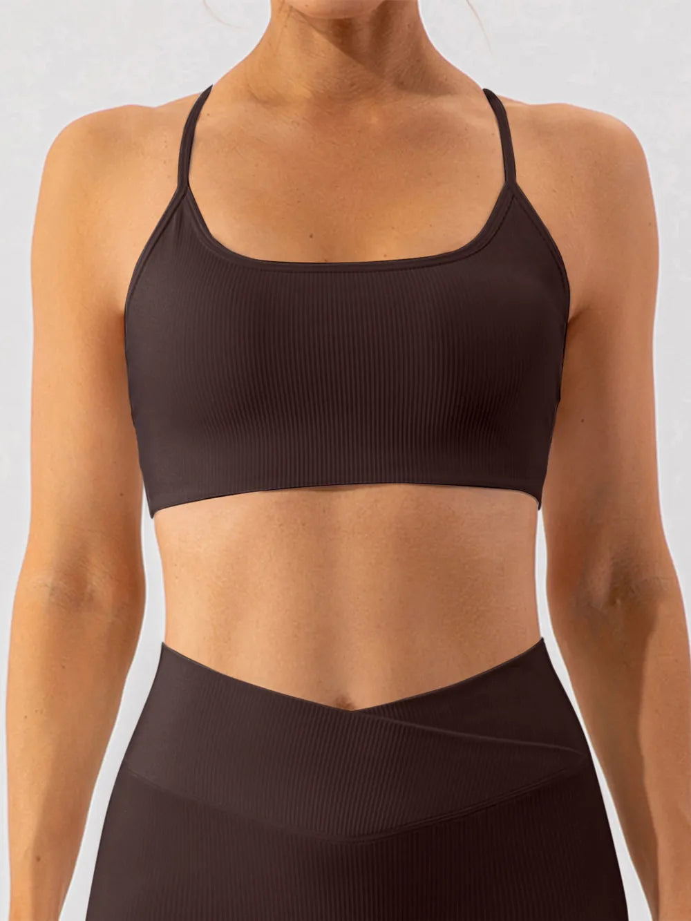 Spaghetti Strap Active Bra - cas7m