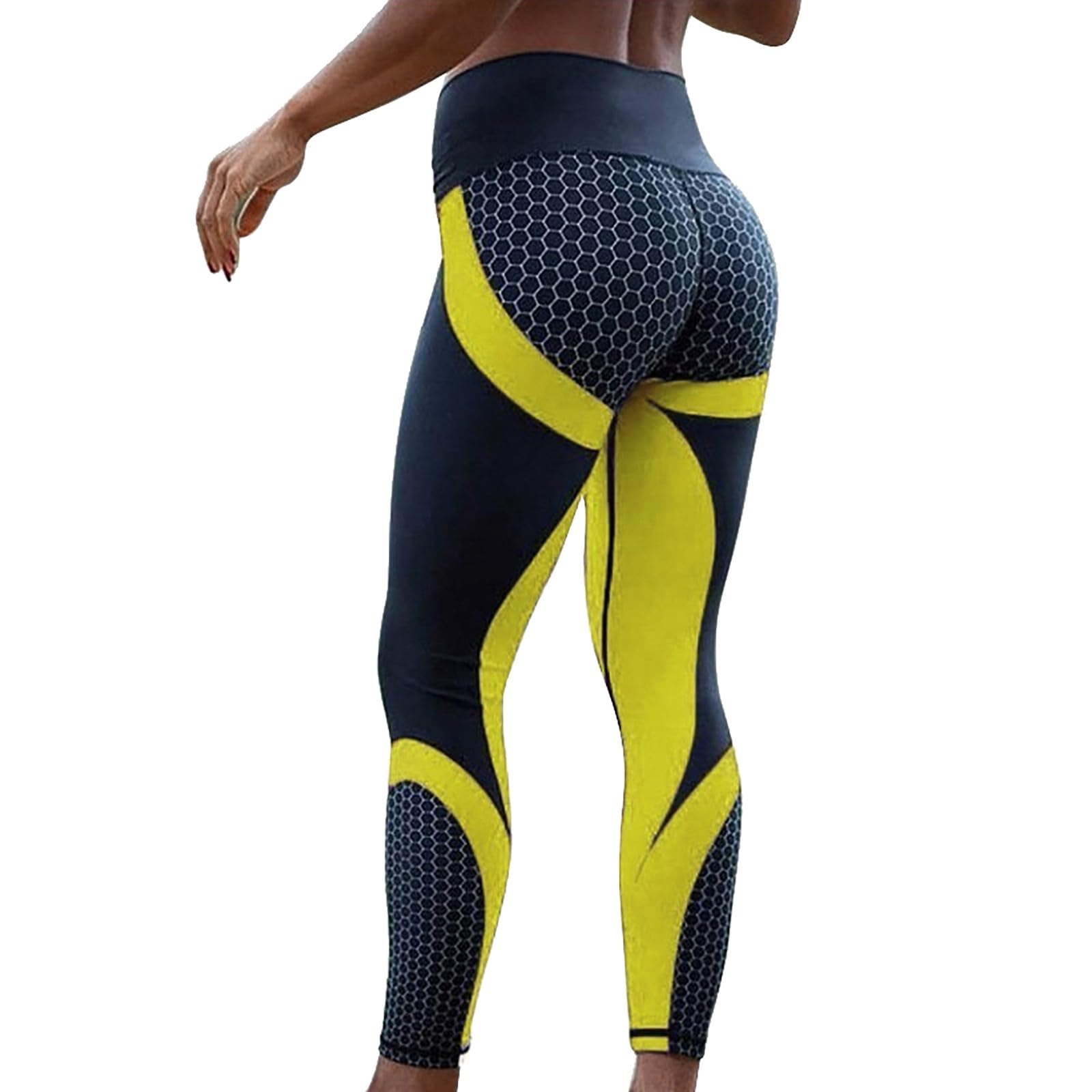 Colorblock High Waist Butt-Lift Yoga Leggings - Ultimate Comfort - cas7m