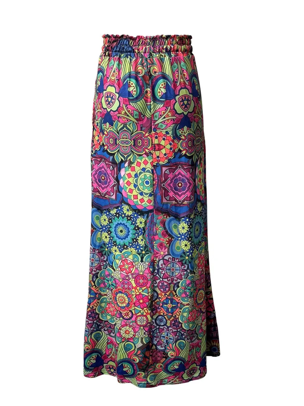 Printed Maxi Skirt with Pockets - cas7m