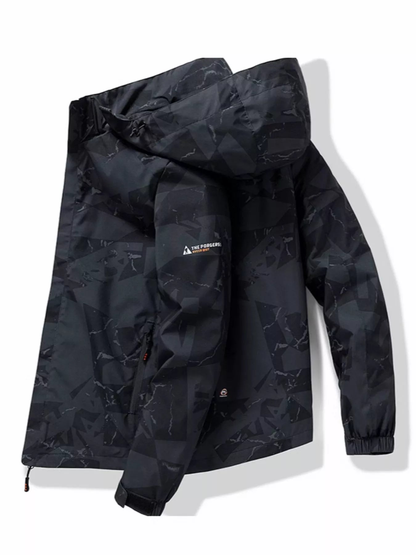 Men's Plus Size Camouflage Waterproof Outdoor Jacket - cas7m