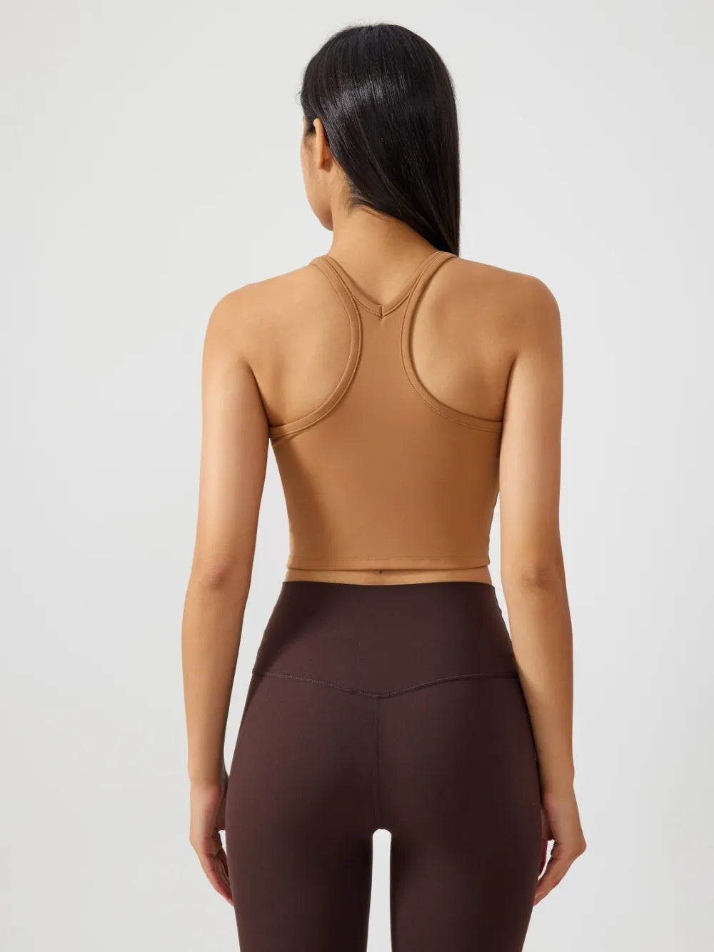Millennia Scoop Neck Active Tank with Detachable Chest Pads - cas7m