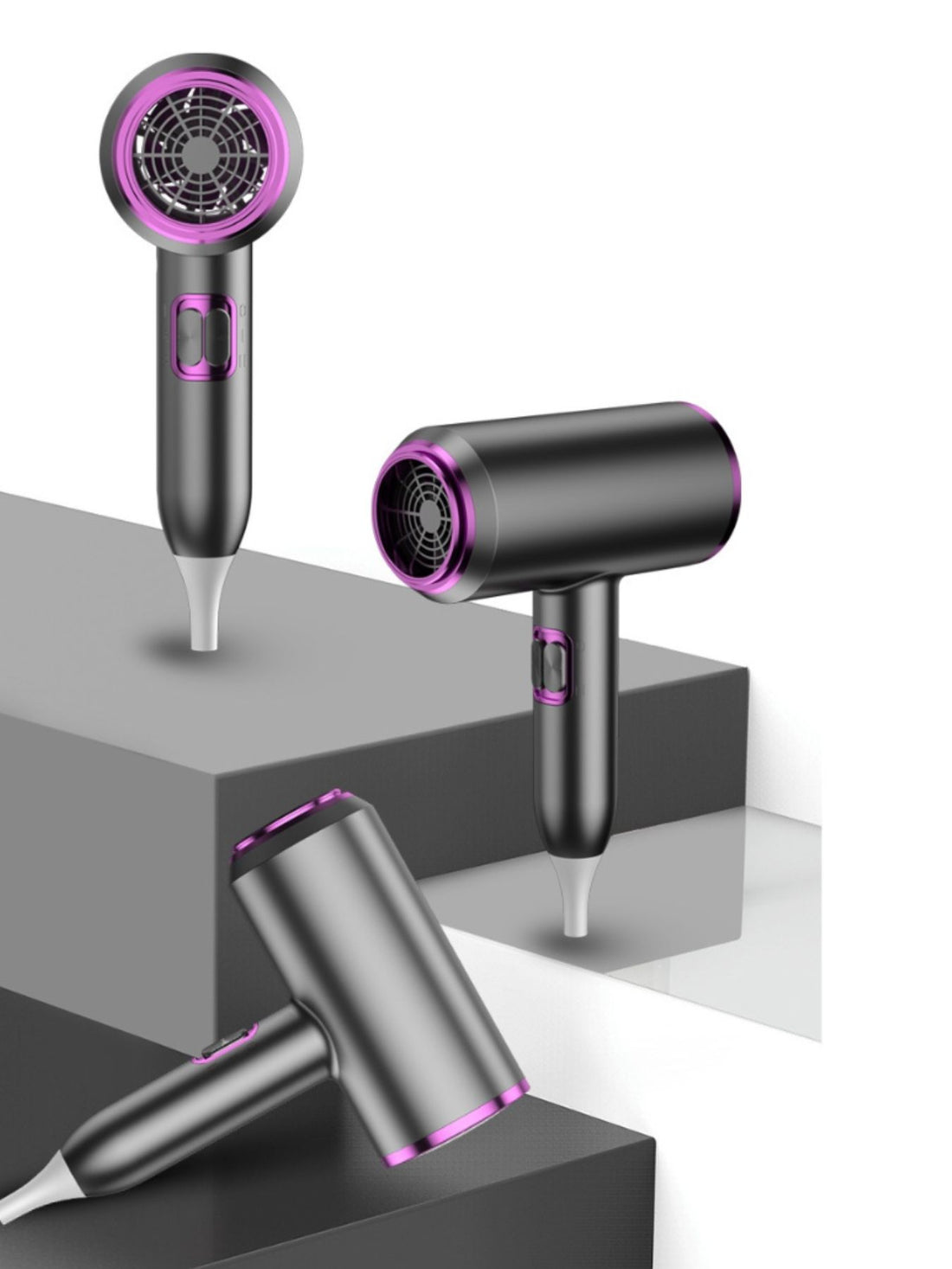 Salon-Quality Negative Ion Compact Hair Dryer for Glossy Shine - cas7m
