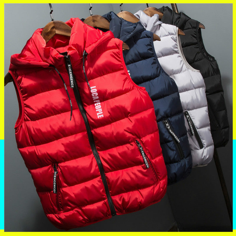 Men's Vest Men's Thickened Cotton Vest - cas7m